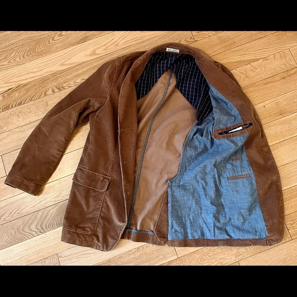 *NWOT* J-Crew Mens Rivington Sport Coat Brown Corduroy Jacket Suit Medium M* - Picture 3 of 4